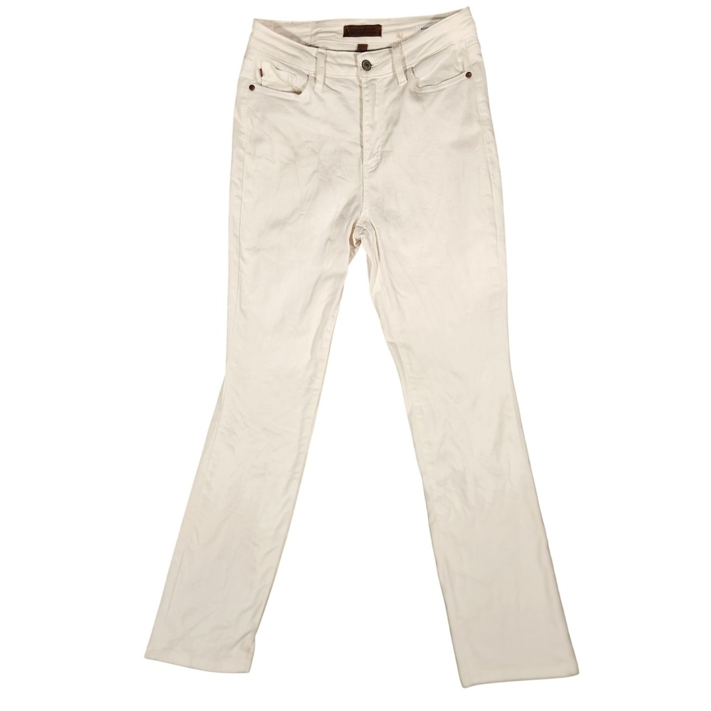 Judy Blue Boyfriend Jeans Womens 5/27 White Excellent Stretch Denim JB88675 WHT